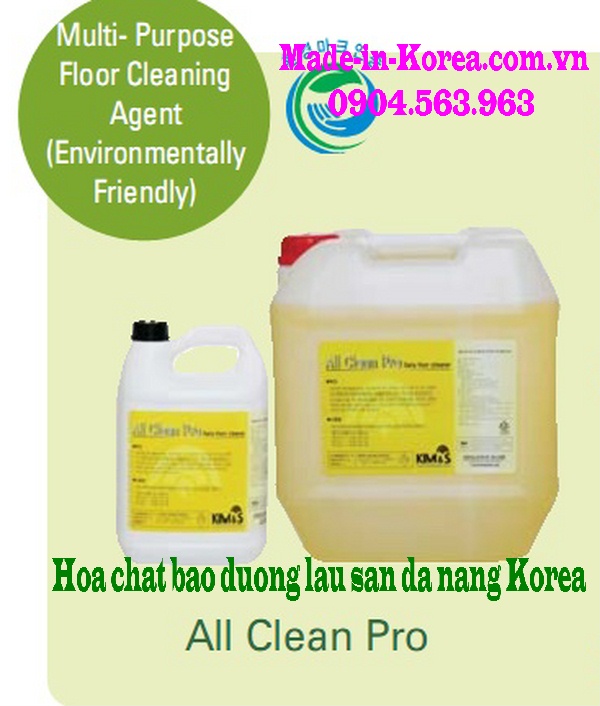Hóa chất bảo dưỡng, lau sàn nhà đa năng ALL CLEAN